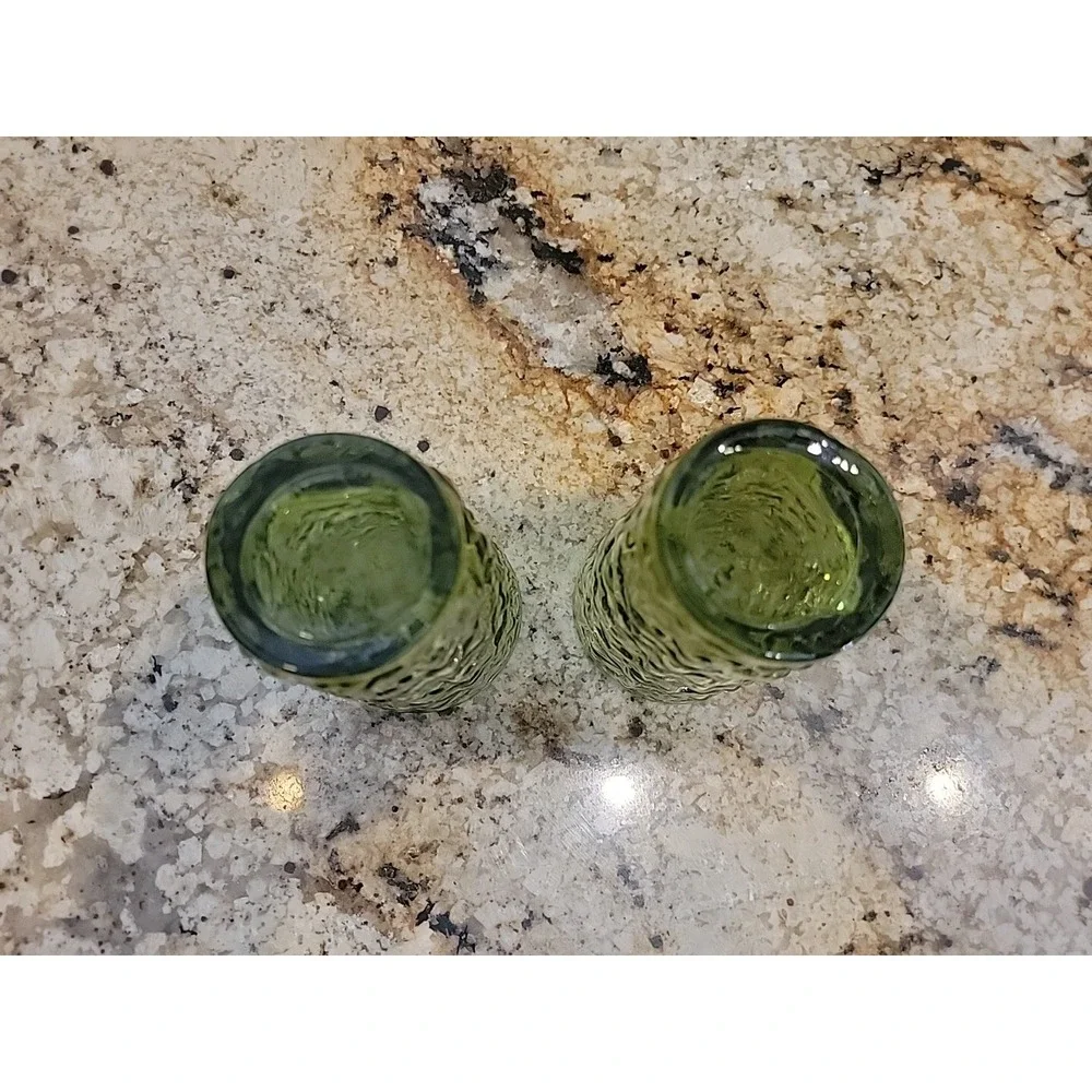 Vintage Anchor Hocking Ripple Lido Drink Glass Set of 2 5.5